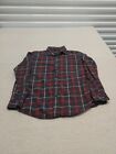 Nuon button up Shirt Mens Medium Plaid Flannel Classic Core outdoors Long Sleeve