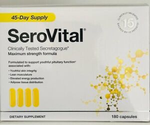 SeroVital HGH-Boosting Supplement  - 180 Capsules 45 day supply Exp 09/26
