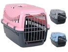 Portable Plastic Pet Carrier Carry Basket Cats Puppy Travel Cage Dog  Box Foldin