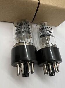 (2) Sovtek  6SN7GT 6H8C Tubes TESTED (Made In Russia) Used