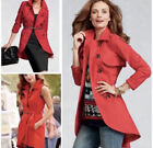 Cabi Womens Red Convertible Trench Coat Shrug Vest Sz 2