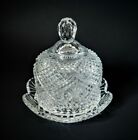 New ListingVintage 5in Avon Domed Covered Clear Pressed Glass Butter Cheese Dish