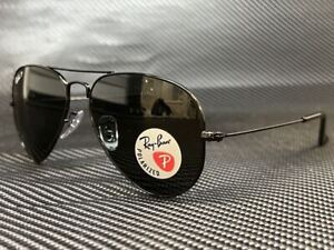 RAY BAN RB3025 002 58 Black Unisex 62 mm Polarized Sunglasses