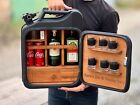 Customizable Liquor and Smoke Jerry Can Mini Bar with LED Backlight and Drawer