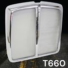 Kenworth T660 Grille Chrome Replaces OEM # L29-1053-100 With Bug Screen