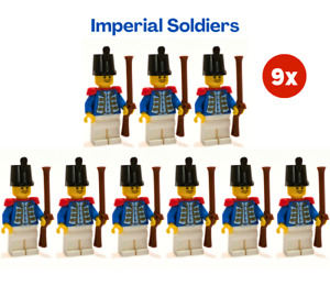 LEGO Pirates Eldorado Fortress 10320 NEW Imperial Bluecoat Minifigs MEGA 9x Pack