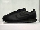 Men's Nike Cortez Prm Leather Suede 2024 All Black Triple Black Classic All Size