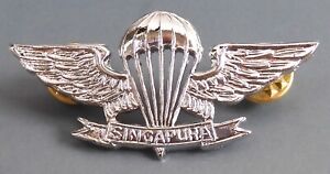 Singapore Parachute Jump wings badge Airborne, Basic class
