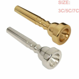 Professional Trumpet Mouthpiece Size 3C 5C 7C for Bach Silver/Gold Coated