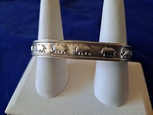 Sterling Silver Mexico Hinged Bangle