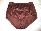 Vintage 40001 Vassarette CHOCOLATE Satin Size 2XL Panties