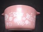 Vintage Pyrex 1 qt. Gooseberry Pink 473 Nesting Casserole Bowl USA