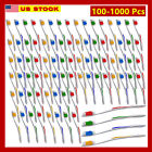 1000 Toothbrushes Lot Wholesale Standard Classic Toothbrush Individually Wrapped