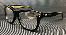GUCCI GG1086O 005 Black Gold Men's 53 mm Eyeglasses