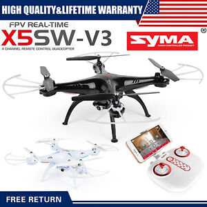 Syma X5SW-V3 4 Channels RC Drone Remote Control 2.4Ghz Quadcopter with Camera US