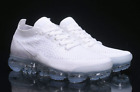 Nike VaporMax Flyknit low-top sneakers for men, pure white