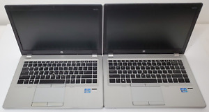 Lot of 2 HP EliteBook Folio 9470m Intel Core i5-3337U 8GB DDR3L RAM No HDD