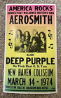 Lot of 4 Vintage Concert posters - Aerosmith, Brown, Zappa, Crosby, Stills, Nash