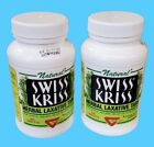 Lot of 2 (250 + 250 tablets) Swiss Kriss, Herbal Laxative, 2 Pack  EXP. 2028