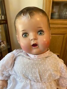 Vintage large composition and cloth doll 24