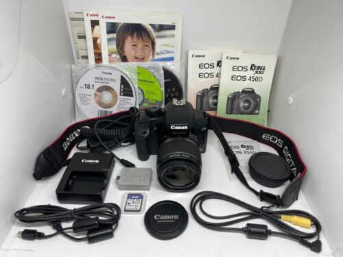 Canon EOS Rebel XSi 450D 12.2MP DSLR Digital Camera w/ EF-S 18-55mm IS Lens