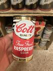 Cott Flat Top Can True Fruit Raspberry Soda  Jimmy Fund Manchester NH old