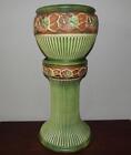 Roseville Ohio Art Pottery Normandy Jardiniere & Pedestal Planter Circa 1925