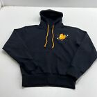 Five Hills Men’s Black Drawstring Quackity Planet Duck Pullover Hoodie Size S