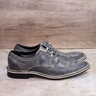 Cole Haan Men's Size 12M Distressed Gray Leather Split Toe Oxford Dress Shoes