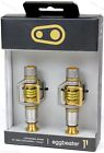 Crank Brothers Eggbeater 11 Gold MTB / CX Bike Pedals & Cleats Titanium Spindle