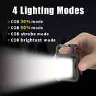 500 Lumens Mini COB/LED Flashlight Bright Rechargeable Keychain Small Flashlight