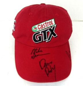 Castrol GTX  Cap Adjustable FLW Outdoors Signed Preowned Red Color 100% Cotton