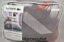 Lacoste Home Tamarin FULL / QUEEN Duvet Cover & Shams Set Gray