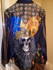 Robert Graham The Renaissance Limited Edition Embroidered Beaded Skull XXL