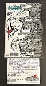New ListingAMAZING SPIDER-MAN 700 SKYLINE VARIANT SIGNED STARLIN, WOLFMAN, CONWAY +16 W/COA