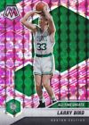 2020-21 Panini Mosaic Larry Bird Boston Celtics Camo Pink Prizm #295