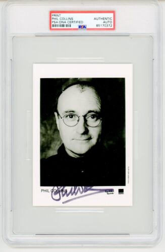 Phil Collins (Genesis) ~ Signed Autographed Photo ~  PSA DNA Encased