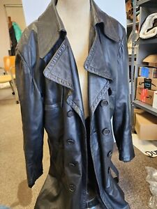 Reed Leather Trench Coat