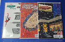 Lot x3 Marvel Amazing Spider-Man #700 w/ Variants Direct Editions 2013