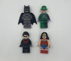 LEGO DC Super Heroes Minifigures LOT Batman Nightrider Riddler Wonder Woman