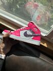 Size 7 Women’s Custom Jordan 1 Pink