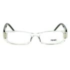 Fendi F671-000 Womens's Clear/Black Rectangle Eyeglasses 49 x 16 x 130