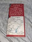 ORARIO ESTIVO 1909 Laghi Maggiore Como Lugano Garda & Iseo Vintage Map Timetable