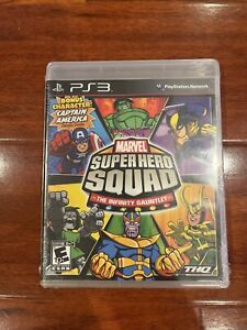 NEW Marvel Super Hero Squad The Infinity Gauntlet PS3 Captain America FREE SHIP