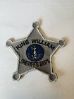 New ListingRARE VERSION King William County Virginia Sheriff Patch FREE SHIPPING
