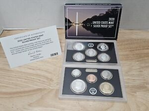 2020 United States Mint Silver Proof Set with OGP & COA