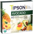 Tipson Organic Avocado Variety Sampler - 6 Flavors (60 Tea Bags), Herbal Tea