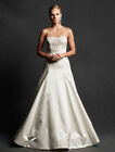 ISABELLE ARMSTRONG Constance Wedding Dress Silk Aline Strapless Bridal 8