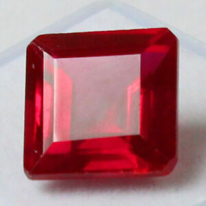 Natural Mogok (Burma) Blood Red Ruby 9.00 Ct. Square Cut Loose Gemstone, Pendant
