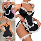 Sexy Lingerie Women Lace Underwear French Maid Nurse Cosplay Babydoll Sleepwear